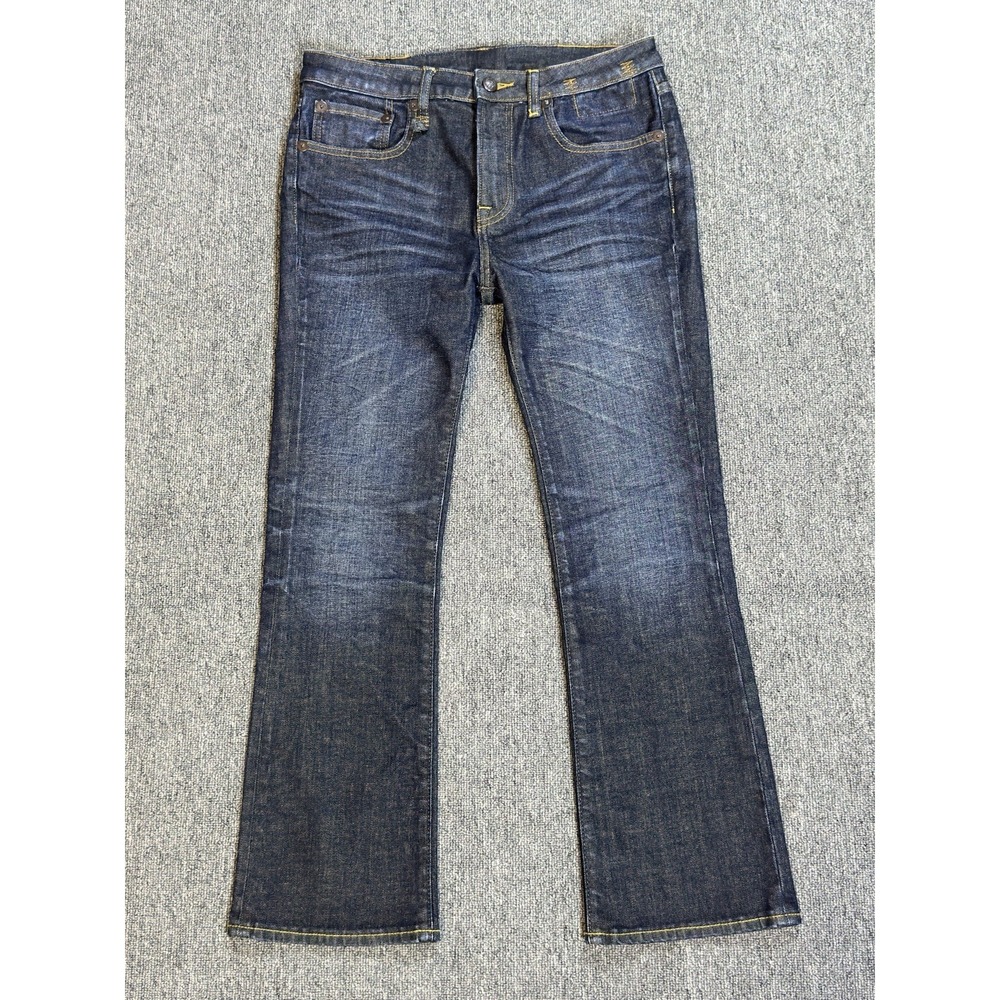 R13 Kick Fit Japanese Fabric Jeans Avery Indigo Denim Size 27 Actual (30x26.5)